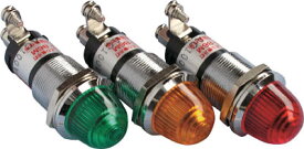 坂詰製作所 ランプ交換型超高輝度LED表示灯（AC100V接続） 赤 φ16【DO8-B6M-AC100V-R/R】(電気・電子部品・表示灯)