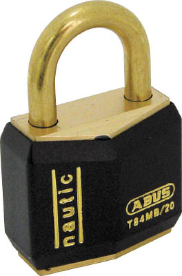 ＡＢＵＳ 真鍮南京錠 上品 Ｔ84ＭＢ－40 同番 鍵 T84MB-40-KA 工場用間仕切り 贈物 建築金物