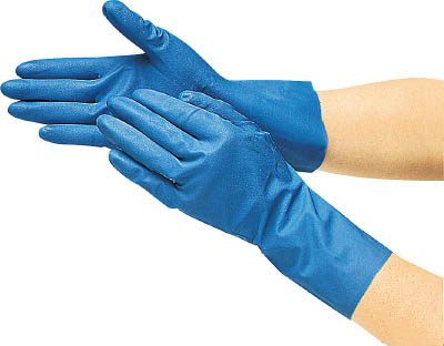 【年間ランキング6年連続受賞】ＴＲＵＳＣＯ 耐油耐溶剤ニトリル薄手手袋（10双組）Ｌサイズ(作業手袋・ニトリルゴム手袋)