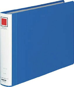 コクヨ 大量・長期保管用 パイプ式ファイル エコツインR(両開き) A4横 約300枚用(30mm) 青 フ-RT635B