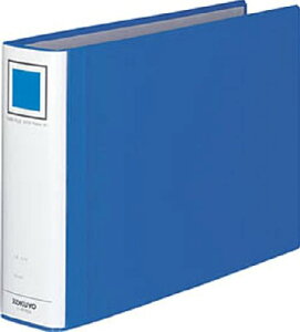 コクヨ 大量・長期保管用 パイプ式ファイル エコツインR(両開き) A4横 約500枚用(50mm) 青 フ-RT655B