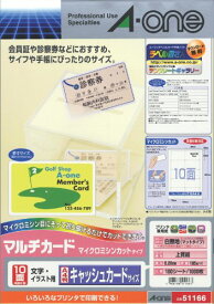 エーワン マルチカード キャッシュカードサイズ 100シート 51166【送料無料】