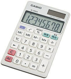 カシオ パーソナル電卓 時間・税計算 手帳タイプ 8桁 SL-300A-N (SL-300A-N)