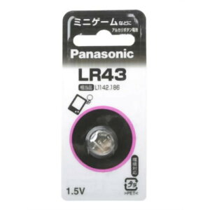 �p�i�\�j�b�N(Panasonic) �A���J���{�^���d�r�E1�� LR-43P(NA)
