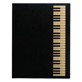 ナカノ 楽譜ファイル 鍵盤 ブラックG FL-95/KB/BLG