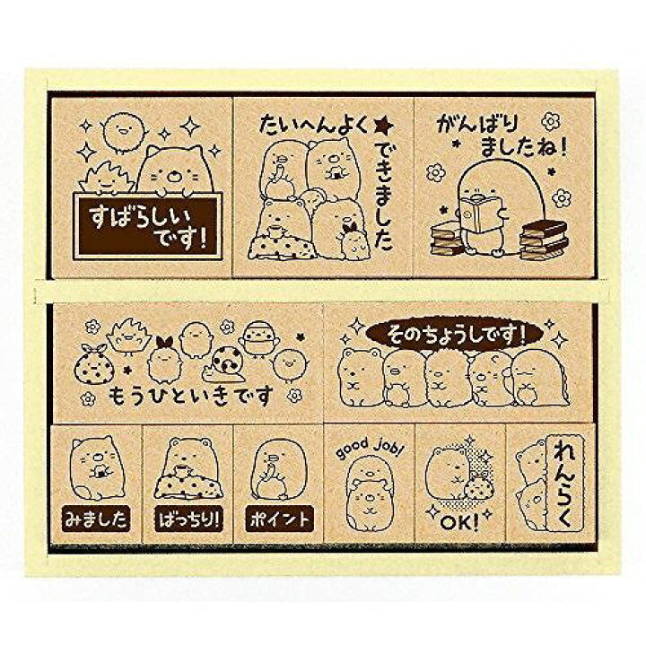 ビバリー すみっコぐらし スタンプ 木製ごほうびスタンプ SDH-096 リコメン堂生活館 ショウワノート ドラえもん スタンプ 木製ごほうびスタンプ SDH-034