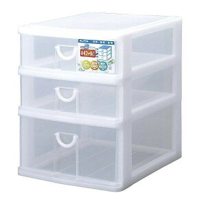 サンコープラスチック レターケース 幅30.5×奥行36×高さ40.2cm A4 3段 浅型2段 深型1段 収納ケース エルピス AF-412 W(代引不可)【送料無料】