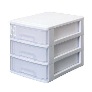 サンコープラスチック 日本製 レターケース A4 幅26×奥行35×高さ28cm 3段 収納ケース ホワイト シルキー 403 W(代引不可)【送料無料】