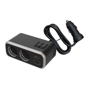 JV 12/24Vp ԍڗpd݃\Pbg Zp[g^Cv USB-A|[g/USB Type-C|[g/DC\PbgX2 USB PD(Power Delivery)KiΉ KX-244yz