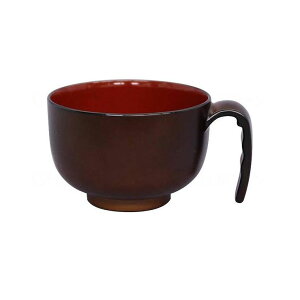 台和 取っ手付き汁椀ミニ ブラウン