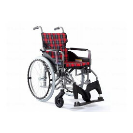 カワムラサイクル モダンAstyle 背固定自走用 KMD A22 40S M 赤チェック(A10) 座幅40 前座43cm KMD-A22-40S-M(代引不可)【送料無料】