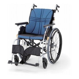 日進医療器 車いす 車椅子 ウルトラシリーズ 自走式 NA-U1 インディゴ 40cm(代引不可)【送料無料】