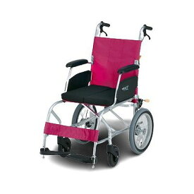 日進医療器 車いす 車椅子 超軽量(介助)KALU7α Aパッケージ ライトレッド(代引不可)【送料無料】