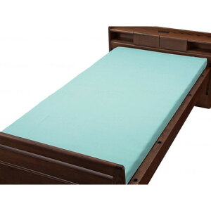 ウェルファン マットレス用ニット防水シーツ 91X195X10 サックス M 009450(代引不可)【送料無料】