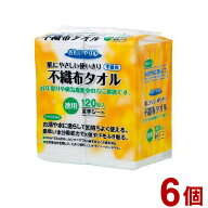 三昭紙業 おもいやり心 不織布タオルN-120/ケース/- 29027→34213 1190g×6個 643101 1008(代引不可)【送…