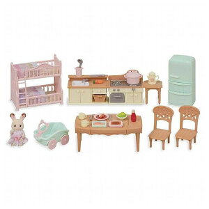 シルバニアファミリー 赤い屋根の大きなお家 おすすめ家具セット コトコトクッキング 誕生日 プレゼント 子供 女の子 3歳 4歳 5歳 6歳 ギフト お人形 シルバニア 小学生 玩具 おもちゃ(代引不