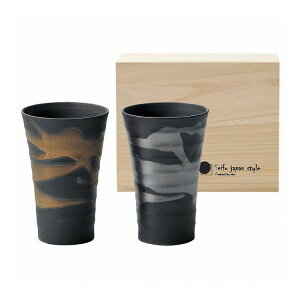 清風の匠 田端繁道 金銀流し ほろ酔いカップペア 7-1814(代引不可)【送料無料】