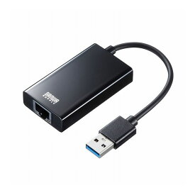 USB3.2-LAN変換アダプタ USBハブポート付・ブラック USB-CVLAN3BKN(代引不可)【送料無料】
