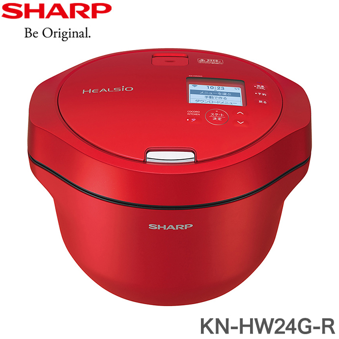 生活家電 調理機器 楽天市場】SHARP シャープ ヘルシオホットクック KN-HW24G-R レッド 水 