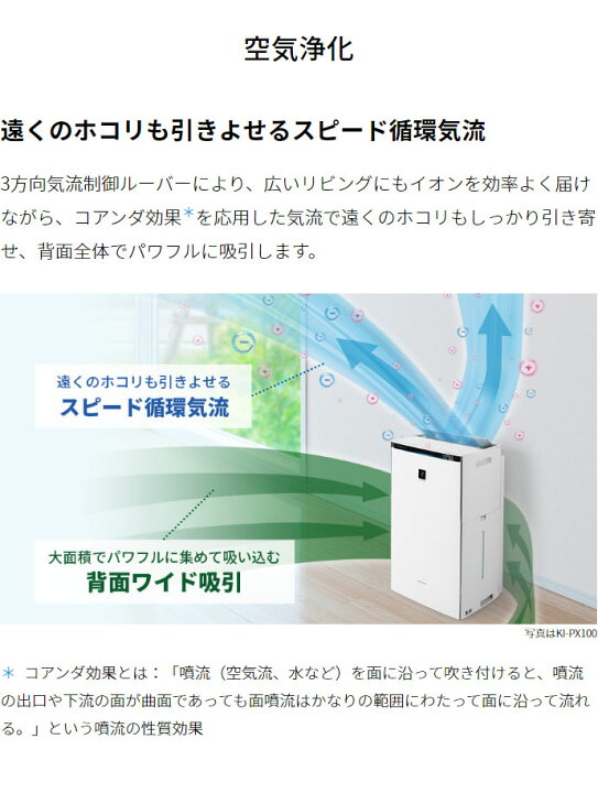 楽天市場】シャープ 加湿空気清浄機 KI-PX70-W プラズマクラスターNEXT 
