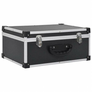 vidaXL CD�P�[�X 60�� �A���~ ABS �u���b�N�I�t�B�X�p�i �t�@�C��&���� CD/DVD �P�[�X�E���[(����s��)
