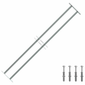 vidaXL hƗp iq ߉\ NXo[2{t 1000-1500mm n[hEFA z 