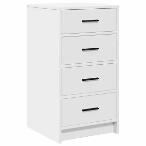 vidaXL �T�C�h�{�[�h �����o���t�� �z���C�g 40 x 41 x 75 cm �G���W�j�A�����O�E�b�h �Ƌ� �L���r�l�b�g&���[ �T�C�h�{�[�h