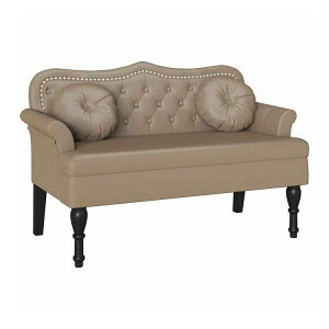 vidaXL �`�F�X�^�[�t�B�[���h�x���` �N�b�V�����t�� �J�v�`�[�m 120.5 x 65 x 75 cm �t�F�C�N���U�[ �Ƌ� �x���`(����s��)�y���������z