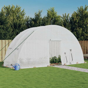 vidaXL �X�`�[���t���[������(��)12�������[�g�� 6×2×2.85m �� �K�[�f�� �K�[�f�j���O �O���[���n�E�X ����(����s��)