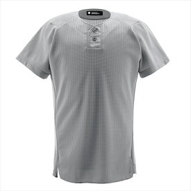 デサント（DESCENTE） ユニフォームシャツ ハーフボタンシャツ DB1012 カラー シルバー サイズ L【送料無料】