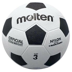 モルテン(Molten) サッカーボール3号球 亀甲ゴムサッカーボール 白×黒 F3W