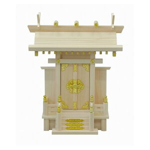 日本製 神棚 一社 大神明 国産 幅39 奥行き21 お札 神具 お参り 天然木 ひのき ヒノキ おふだ かみだな 神札 仏具 お盆 お彼岸 彼岸(代引不可)【送料無料】