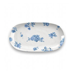 コテージブルーフローラル プラッタースモール 33cm ターホン TarHong メラミン食器 33cm 割れにくい おしゃれ 食洗機対応 パーティー 大皿 プラッター プレート お皿 可愛い 電子レンジ不可(代