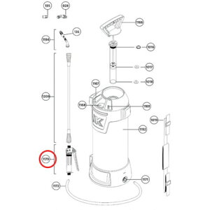 iK コンプリートトハンドルMETAL、INOX/SST用 Goizper社 園芸用品 緑化用品 噴霧器(代引不可)【送料無料】