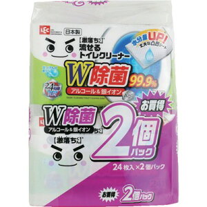 レック 激落ちくん 除菌流せるトイレクリーナー 24枚X2個入り S00281 清掃・衛生用品 労働衛生用品 トイレ用品(代引不可)