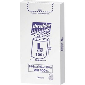 オルディ ポリバッグシュレッダー用ゴミ袋BOX L 0.04mm 透明 100P PBSNL 清掃・衛生用品 清掃用品 ゴミ袋(代引不可)【送料無料】