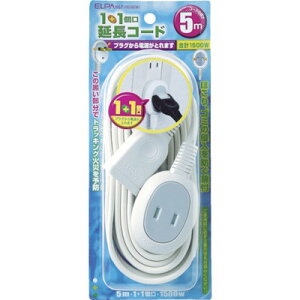 ELPA �����R�[�h 5M+1P WLP1050BW �I�t�B�X�E�Z�ݗp�i OA�p�i OA�^�b�v(����s��)