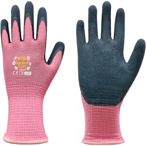 トワロン 天然ゴム背抜き手袋 WithgardenKIDS ローズピンク XS W381XS 保護具 作業手袋 すべり止め背抜き手袋(代引不可)