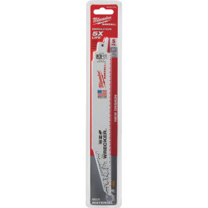 milwaukee WRECKER 解体用レシプロソーブレード 7/11 TPI 229mm(5本パック) 48005706 電動 油圧 空圧工具 切断用品 セーバーソーブレード(代引不可)【送料無料】