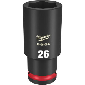 milwaukee SHOCKWAVE IMPACT DUTY �f�B�[�v�C���p�N�g�\�P�b�g 1/2�C���`(12.7mm)�p 26mm 49666287 ���ƍH�� �\�P�b�g�����` �C���p�N�g�p�\�P�b�g(����s��)