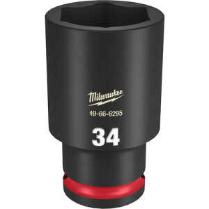 milwaukee SHOCKWAVE IMPACT DUTY �f�B�[�v�C���p�N�g�\�P�b�g 1/2�C���`(12.7mm)�p 34mm 49666295 ���ƍH�� �\�P�b�g�����` �C���p�N�g�p�\�P�b�g(����s��)