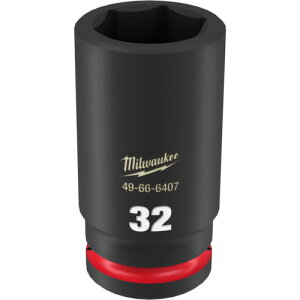 milwaukee SHOCKWAVE IMPACT DUTY �f�B�[�v�C���p�N�g�\�P�b�g 3/4�C���`(19mm)�p 32mm 49666407 ���ƍH�� �\�P�b�g�����` �C���p�N�g�p�\�P�b�g(����s��)�y���������z