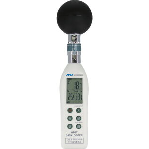 A&D 黒球型熱中症指数データロガー AD-5695DLB AD5695DLB 測定 計測用品 環境計測機器 温度計 湿度計(代引不可)【送料無料】