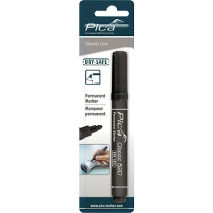 ピカマーカー パーマネントマーカーClassic 黒(中字) Pica Marker社 工事 照明用品 溶接用品 工業用マーカー 52046SB(代引不可)