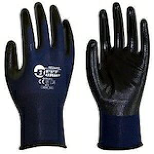BESTGRIP ニトリルゴム ネイビー M ハンボ 保護具 作業手袋 すべり止め背抜き手袋 NE304-NV-1P-M(代引不可)