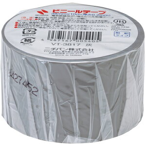 ニチバン ビニールテープ灰38mmX10m 1巻 ニチバン 梱包用品 テープ用品 絶縁テープ VT-3817(代引不可)