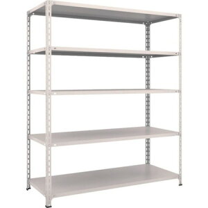 TRUSCO �g���X�R �y�ʒI�J���^ W1500XD600XH1800 5�i �l�I�O���[ 65W15 �g���i �g���ݒu�s��(����s��)�y���������z