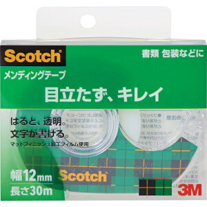 3M メンディングテープディスペンサー付 12mmX30m 巻芯径25mm(代引不可)