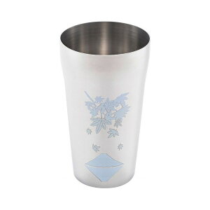 日本製 燕三条 ステンレスタンブラー420ml (紅葉に富士)(代引不可)【送料無料】
