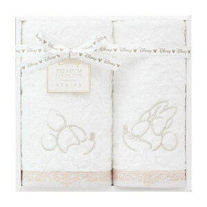 内野 ディズニー プレミアム フェイス・ウォッシュタオルセット ホワイト WR25876 日用品雑貨 文房具 手芸 タオル セット キャラクタータオル【送料無料】